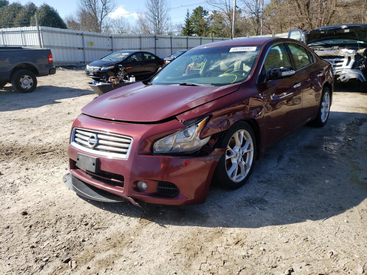 Photo 2 from auction – 2012 NISSAN MAXIMA S with VIN 1N4AA5AP2CC838047