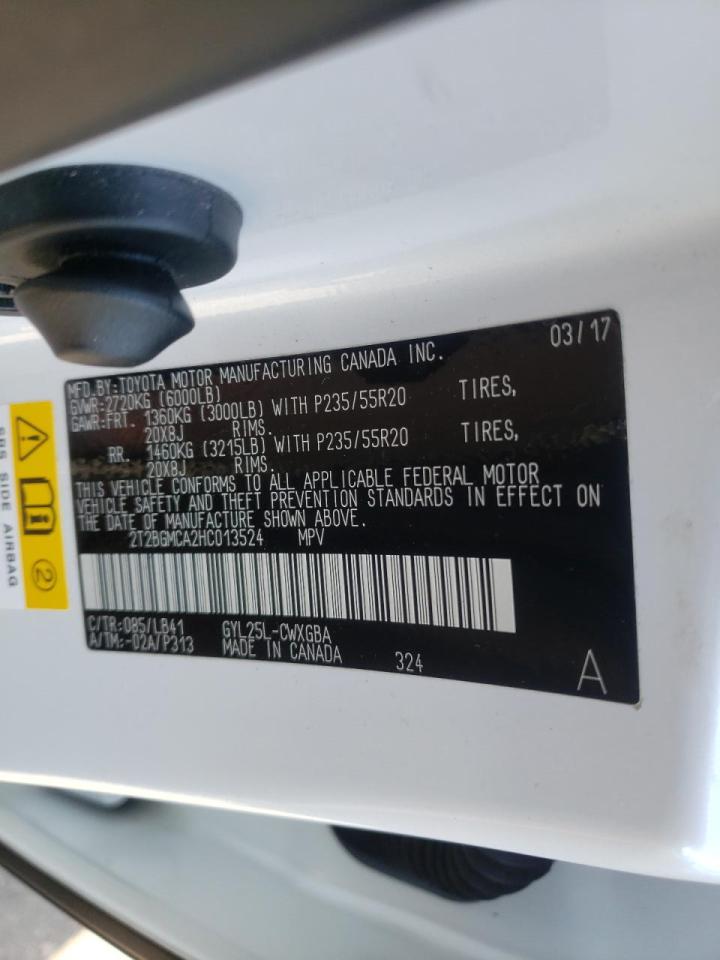 Photo 10 from auction – 2017 LEXUS RX 450H BA with VIN 2T2BGMCA2HC013524