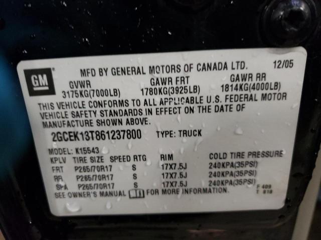Photo 10 from auction – 2006 CHEVROLET SILVERADO with VIN 2GCEK13T861237800