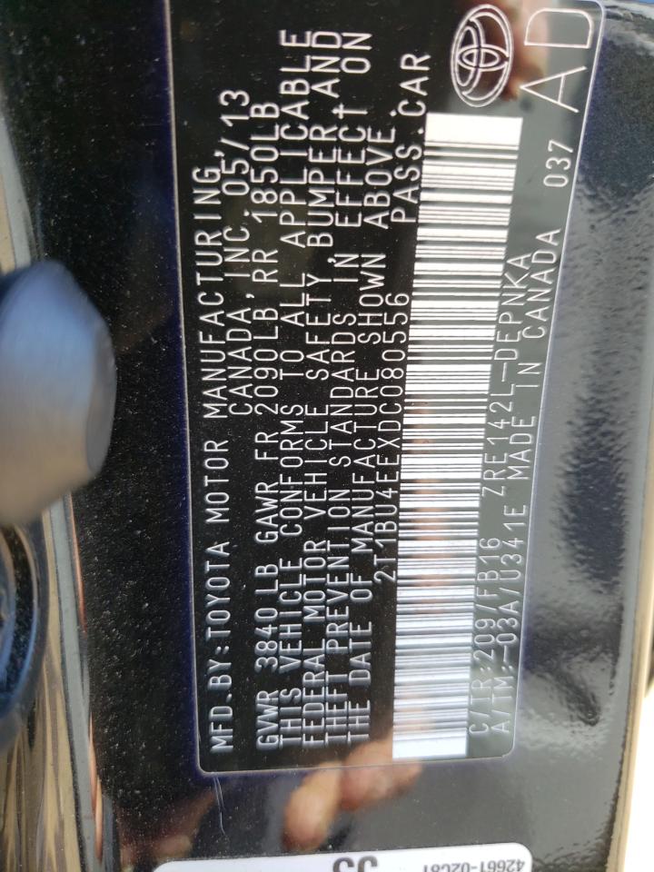 Photo 10 from auction – 2013 TOYOTA COROLLA BA with VIN 2T1BU4EEXDC080556