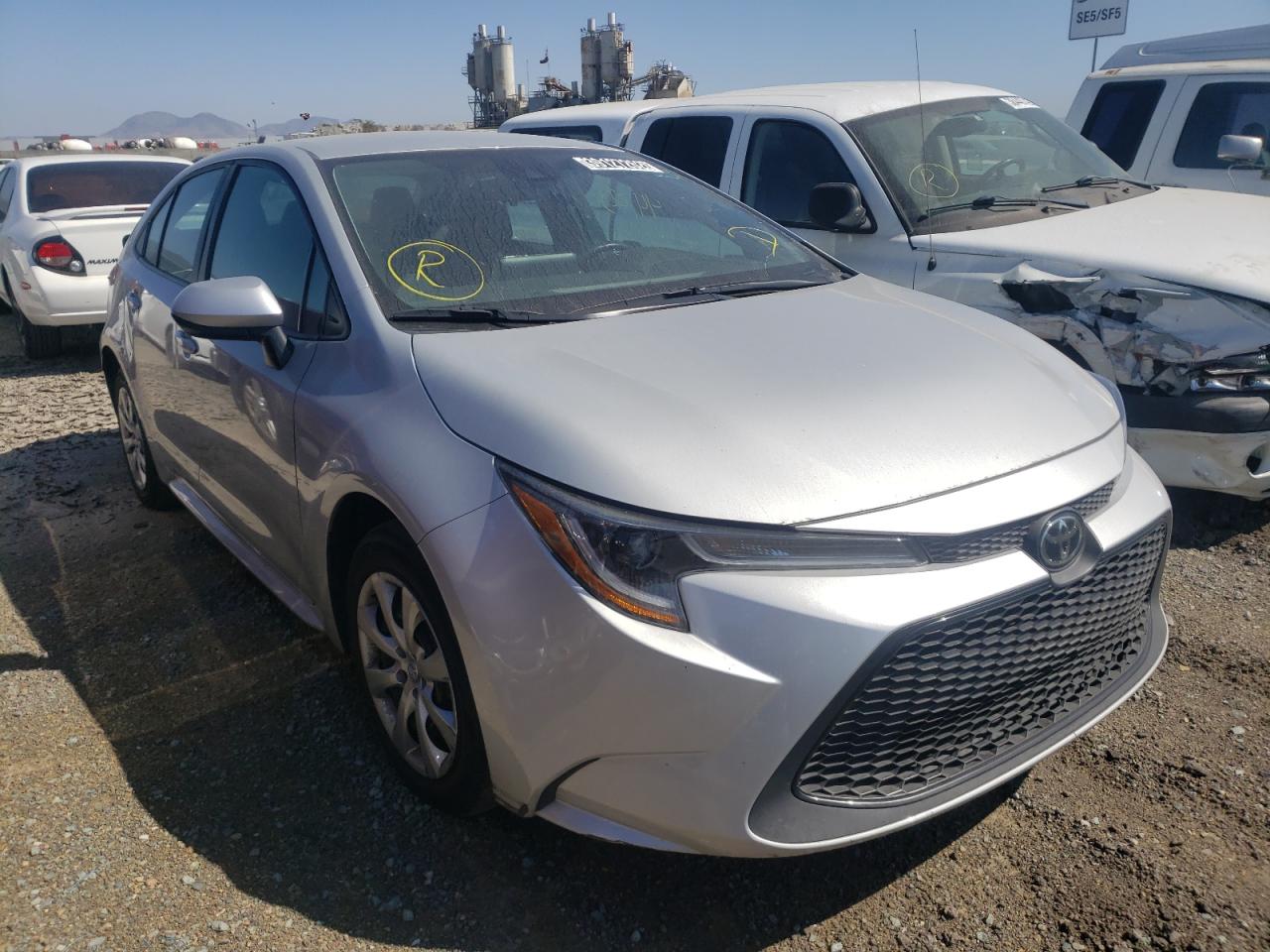 TOYOTA COROLLA LE 2020 with VIN 5YFEPRAE9LP098360 - Photo from auction