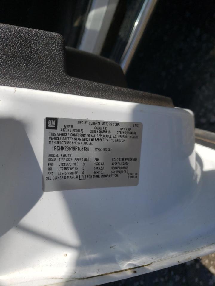 Photo 10 from auction – 2008 CHEVROLET SILVERADO with VIN 1GCHK23618F108130