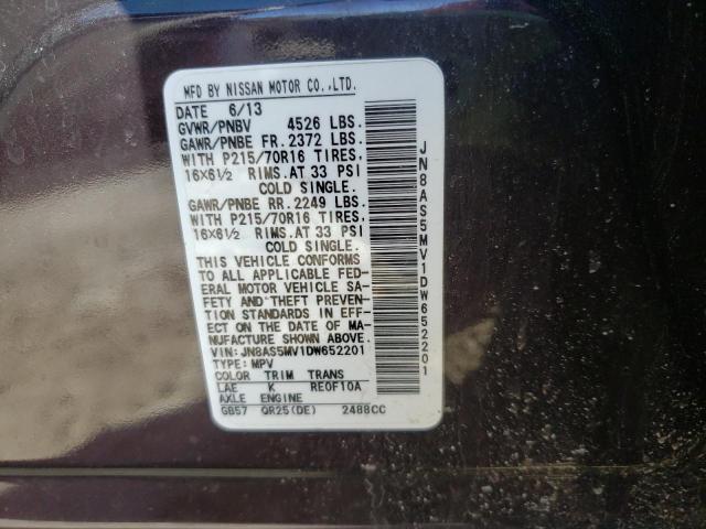 Photo 10 from auction – 2013 NISSAN ROGUE S with VIN JN8AS5MV1DW652201