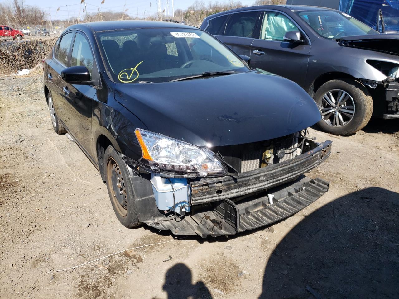 Photo 1 from auction – 2013 NISSAN SENTRA S with VIN 1N4AB7AP0DN907025