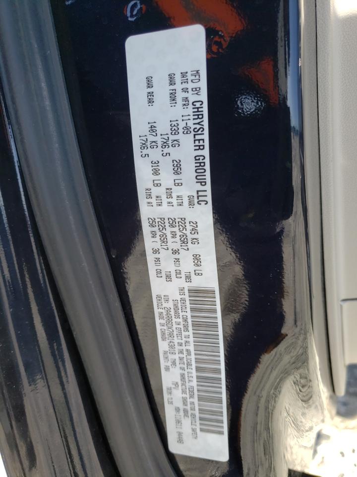 Photo 10 from auction – 2010 CHRYSLER TOWN & COU with VIN 2A4RR6DX7AR143018