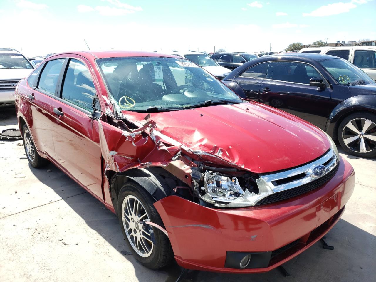 FORD FOCUS SE 2010 with VIN 1FAHP3FN9AW198648 - Photo from auction