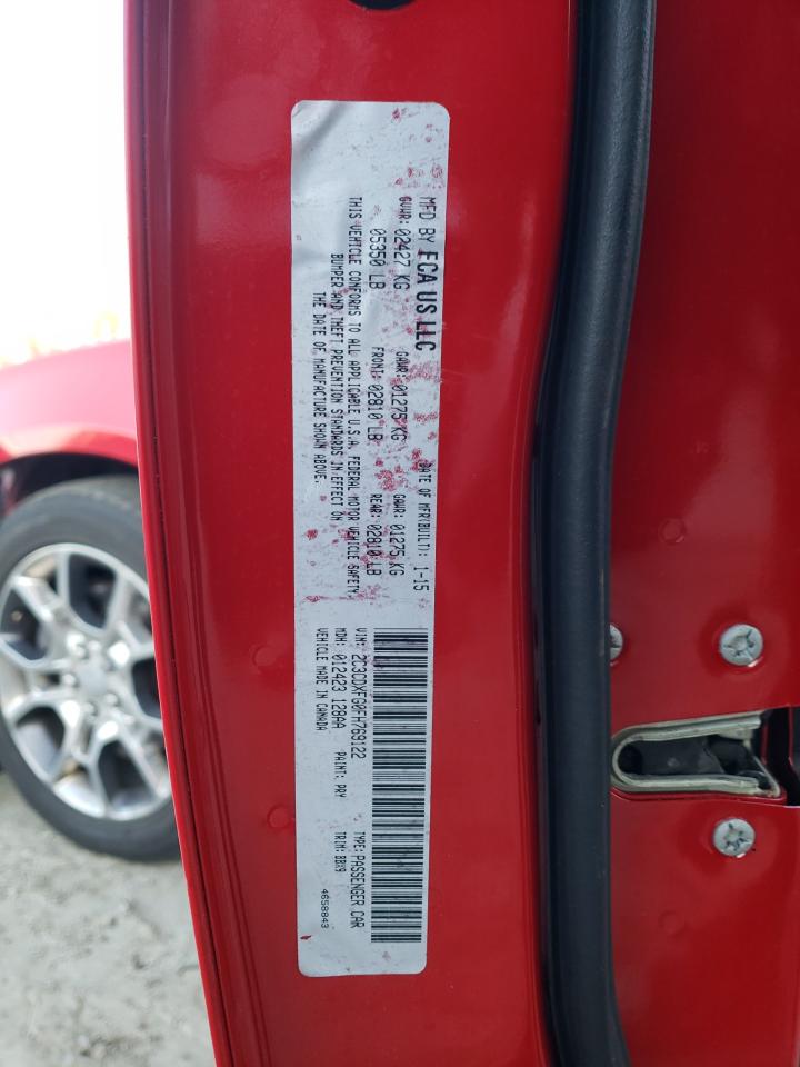 Photo 10 from auction – 2015 DODGE CHARGER SE with VIN 2C3CDXFG0FH769122