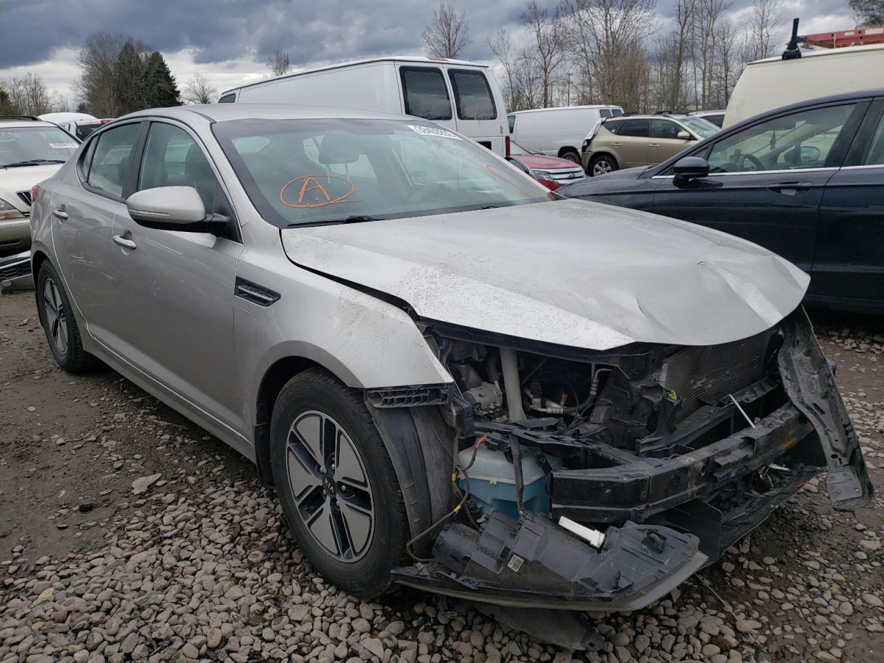 KIA OPTIMA HYB 2012 with VIN KNAGM4ADXC5017503 - Photo from auction