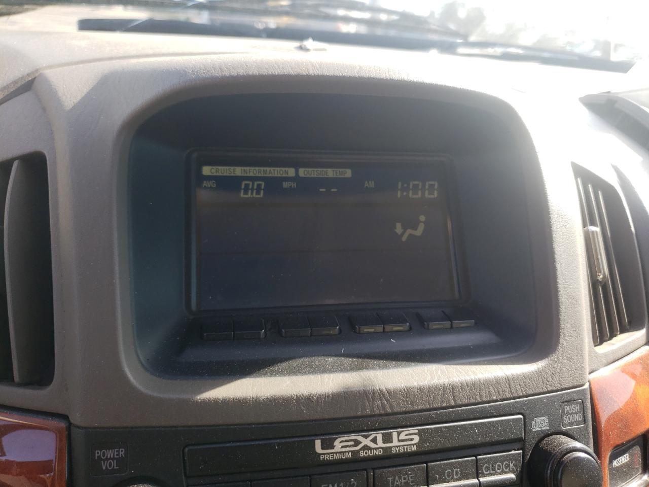 صورة رقم 9 من المزاد - 2002 LEXUS RX 300 مع VIN JTJGF10UX20140854