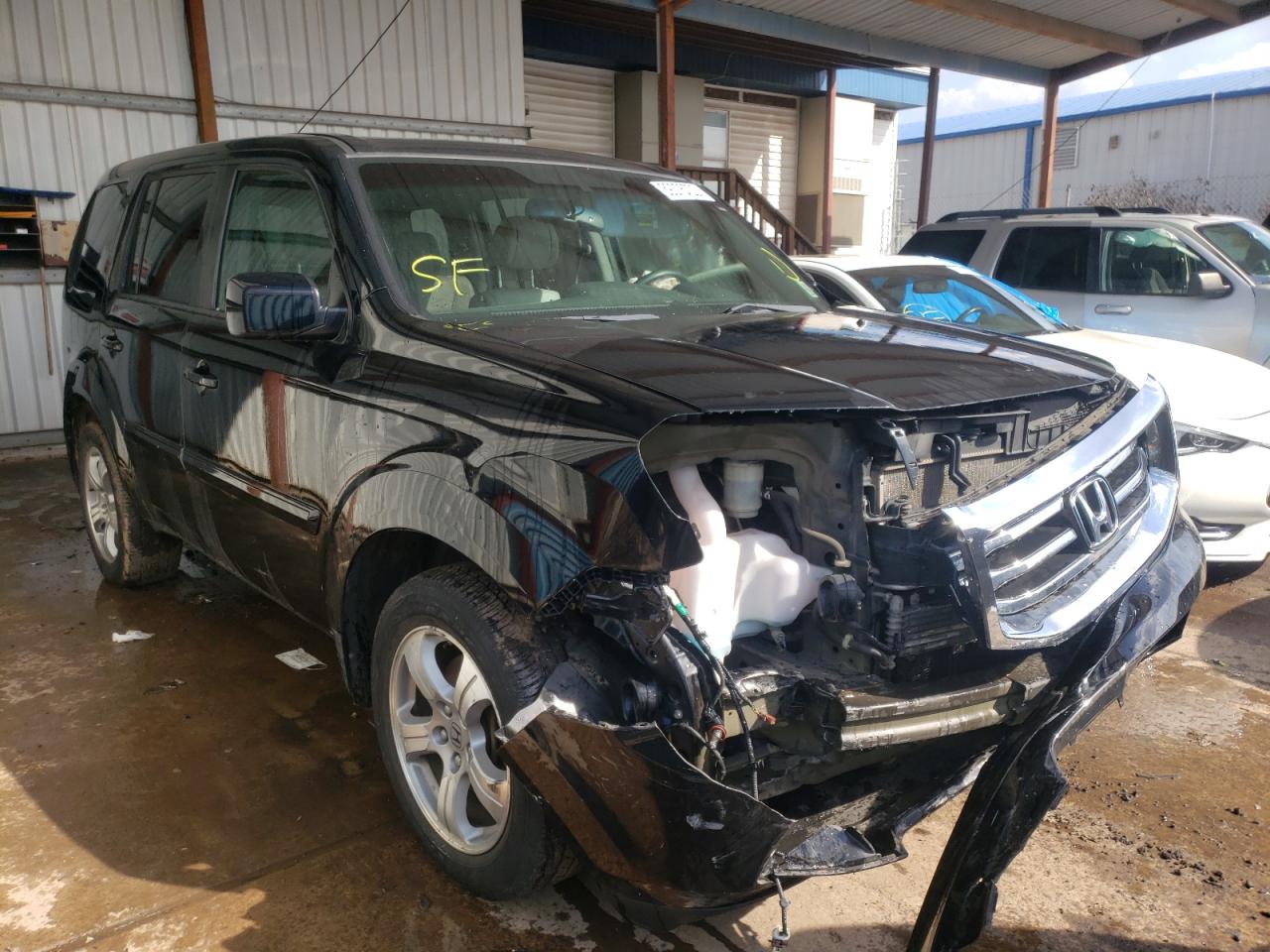HONDA PILOT EXL 2012 with VIN 5FNYF4H65CB016959 - Photo from auction