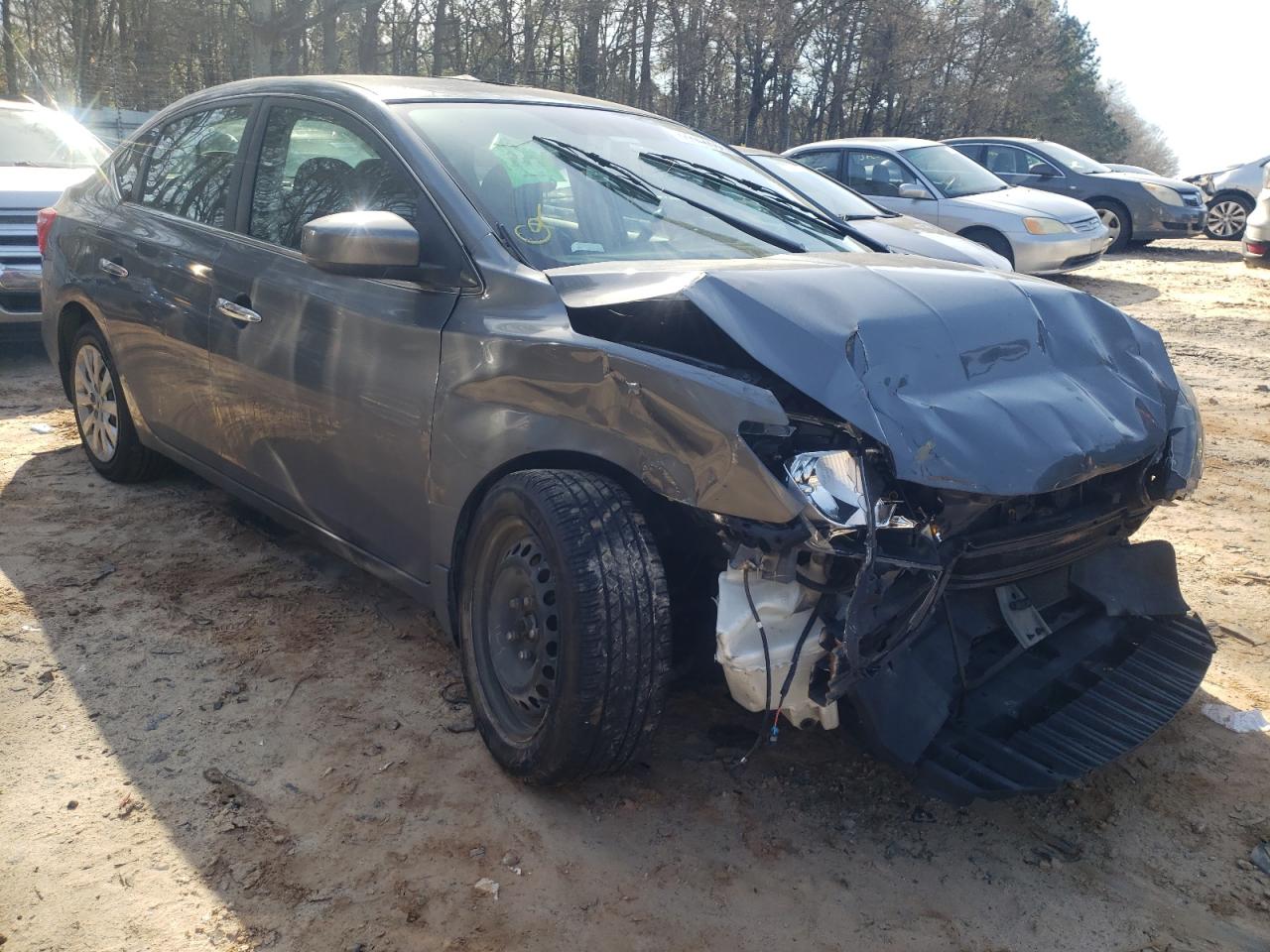 NISSAN SENTRA S 2017 with VIN 3N1AB7AP9HL666147 - Photo from auction