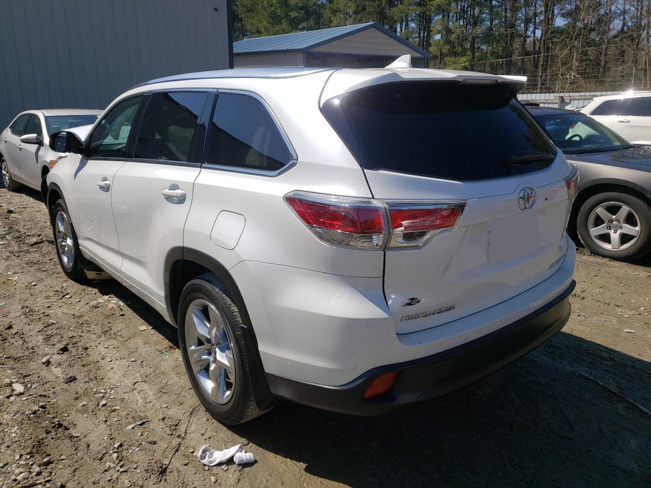 Photo 3 from auction – 2016 TOYOTA HIGHLANDER with VIN 5TDDKRFH3GS298466
