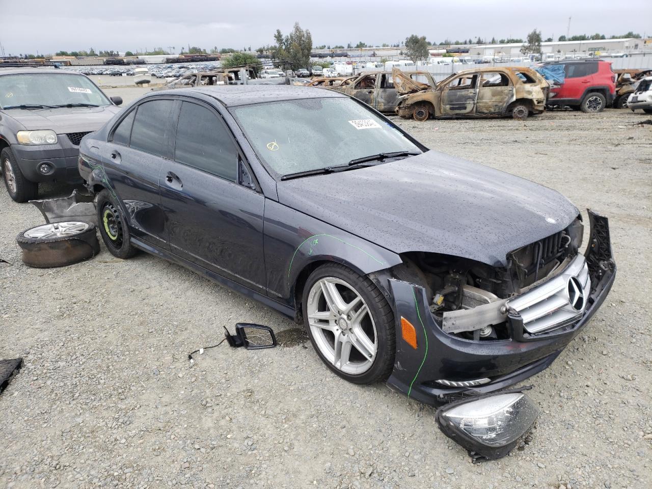 MERCEDES-BENZ C 300 2011 with VIN WDDGF5EB7BR151703 - Photo from auction