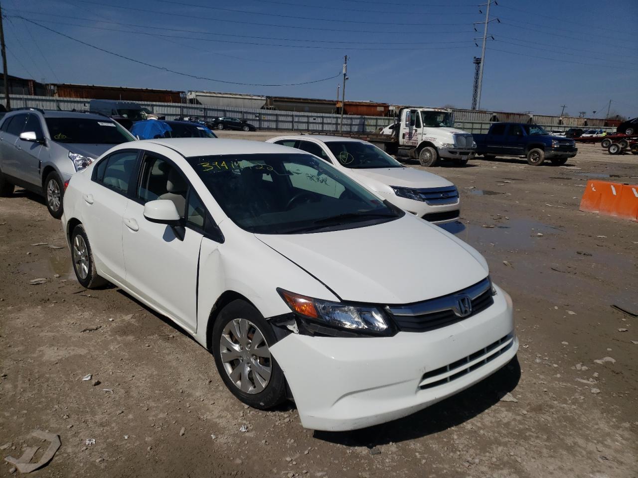 HONDA CIVIC LX 2012 with VIN 2HGFB2F52CH521466 - Photo from auction