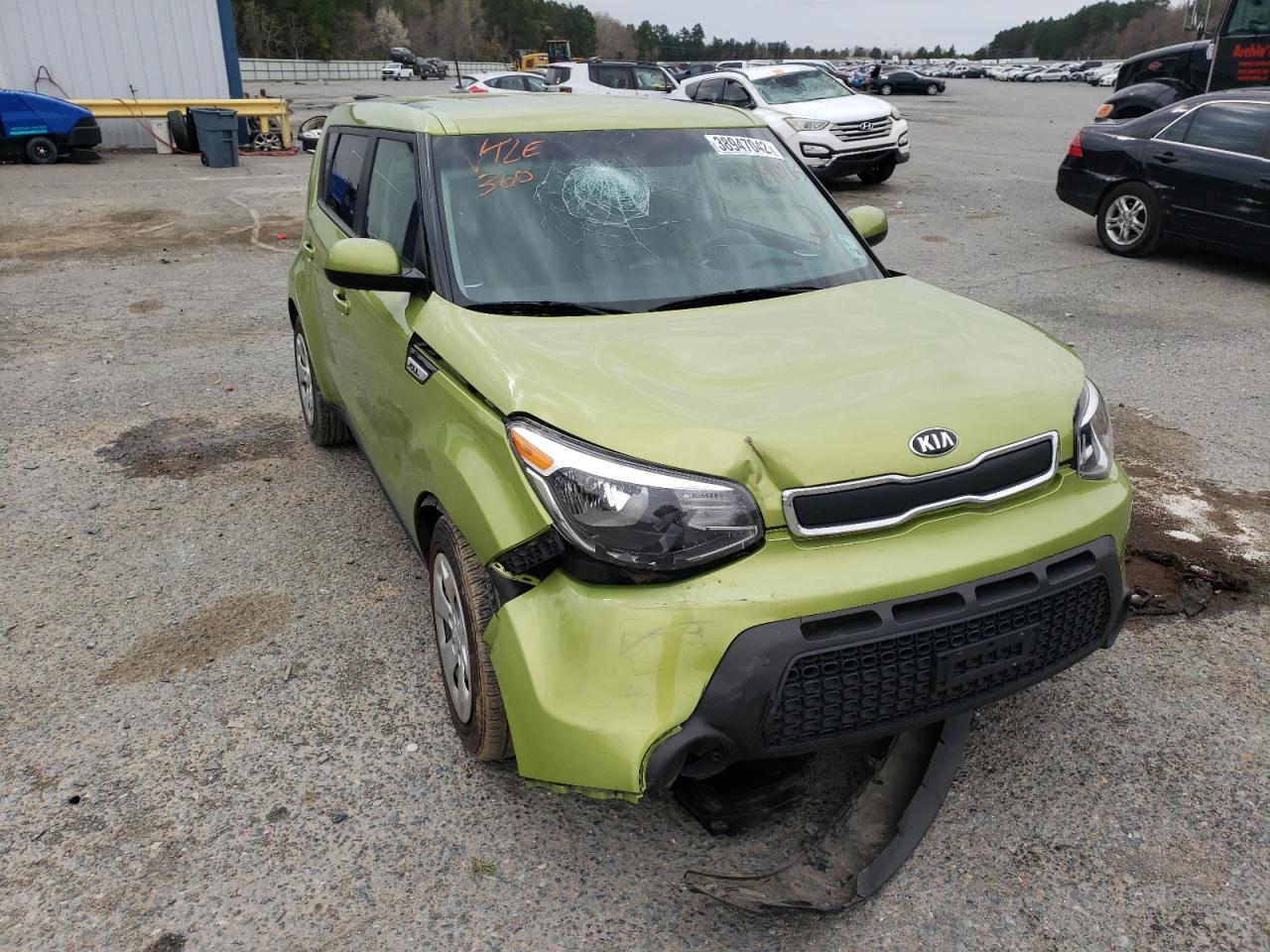 KIA SOUL 2015 with VIN KNDJN2A23F7790265 - Photo from auction
