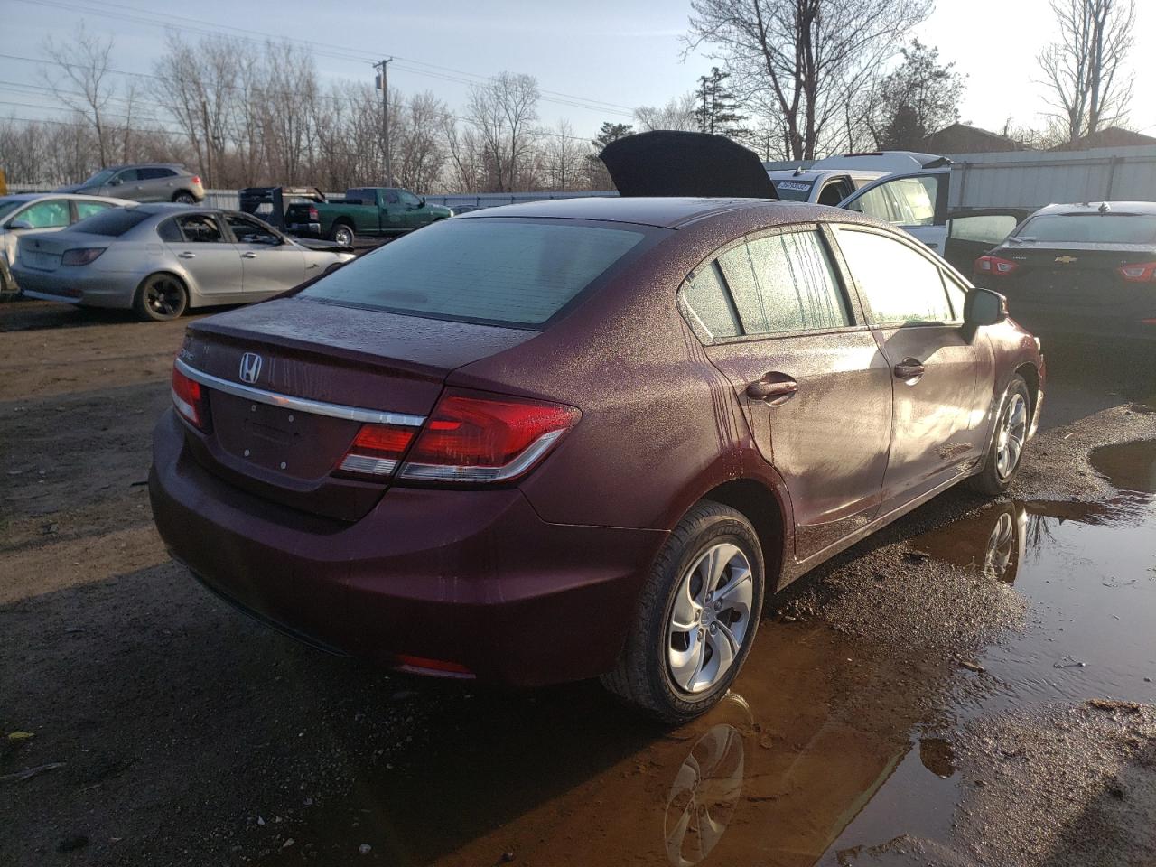 Photo 4 from auction – 2013 HONDA CIVIC LX with VIN 19XFB2F54DE202629