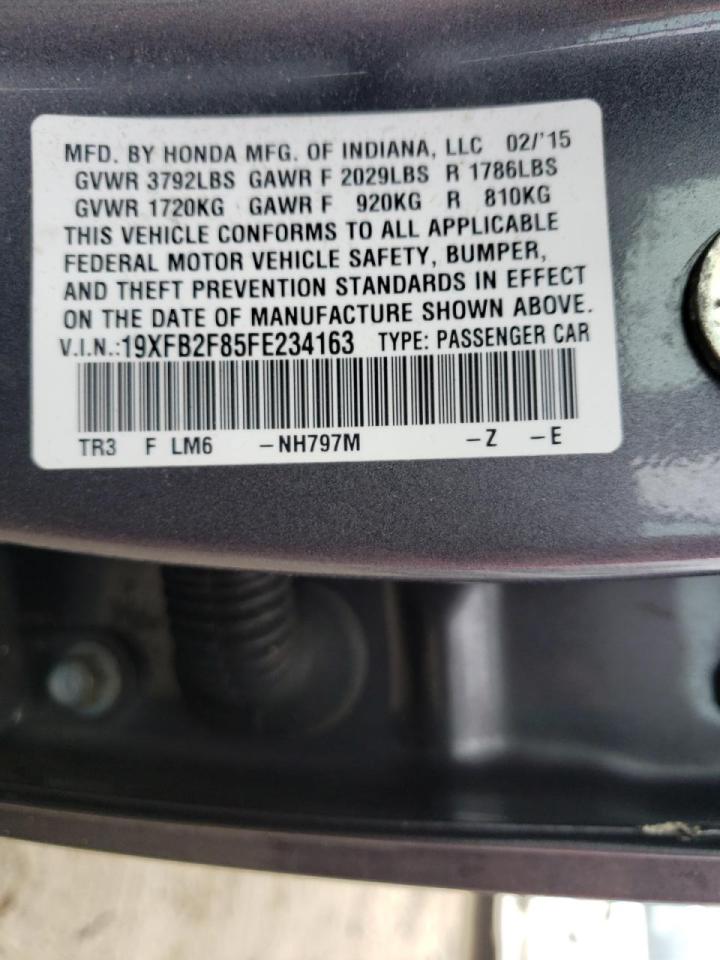 Photo 10 from auction – 2015 HONDA CIVIC EX with VIN 19XFB2F85FE234163