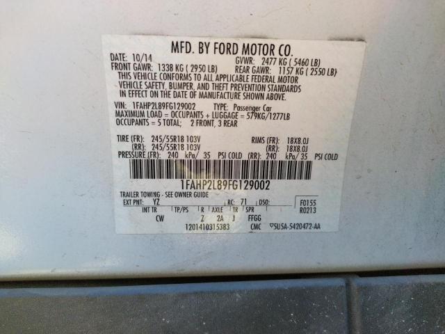 Photo 10 from auction – 2015 FORD TAURUS POL with VIN 1FAHP2L89FG129002