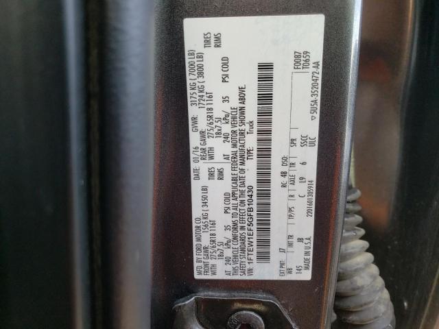 Photo 10 from auction – 2016 FORD F150 SUPER with VIN 1FTEW1EF5GFB10430
