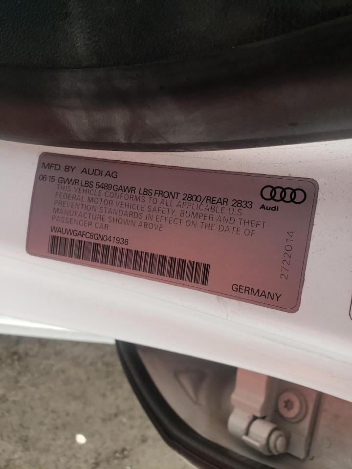 Photo 10 from auction – 2016 AUDI A7 PREMIUM with VIN WAUWGAFC8GN041936