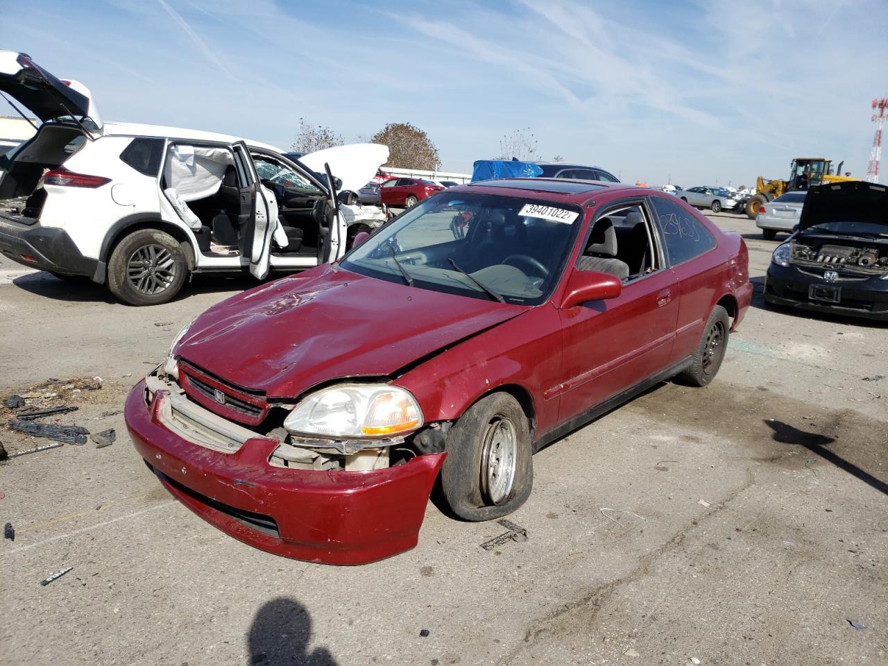 Photo 2 from auction – 1998 HONDA CIVIC EX with VIN 1HGEJ8248WL077600