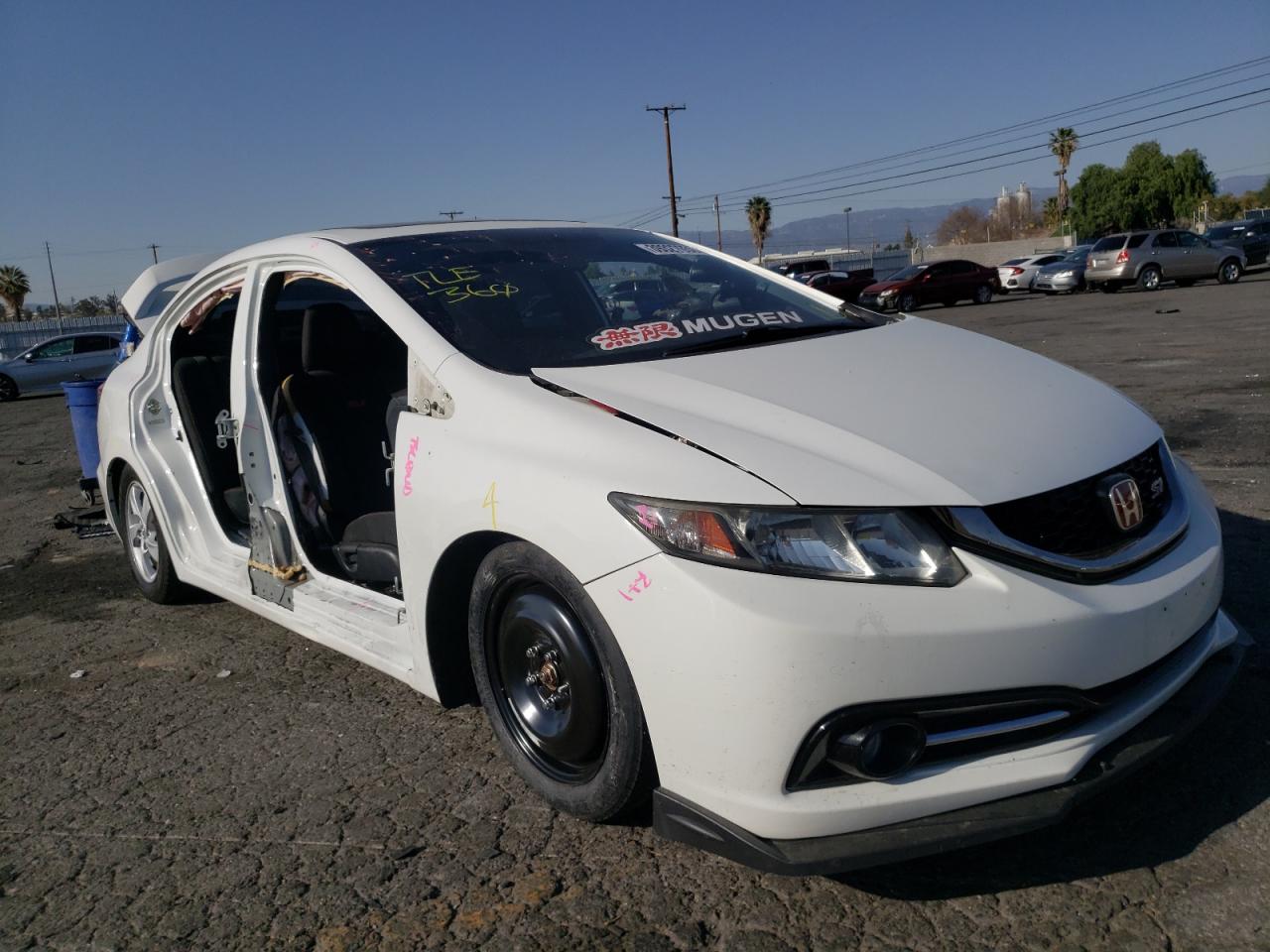 HONDA CIVIC SI 2013 with VIN 2HGFB6E58DH709581 - Photo from auction