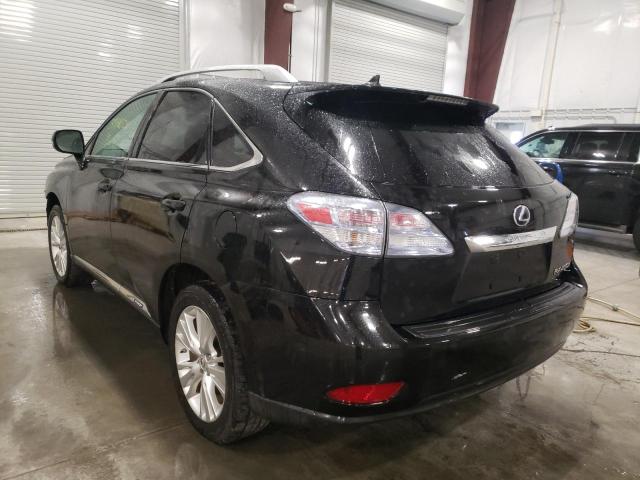 Photo 3 from auction – 2011 LEXUS RX 450 with VIN JTJBC1BA3B2039598
