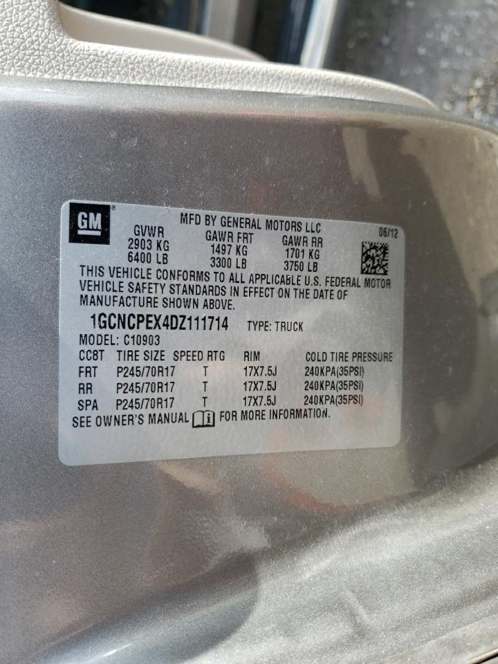 Photo 10 from auction – 2013 CHEVROLET SILVERADO with VIN 1GCNCPEX4DZ111714