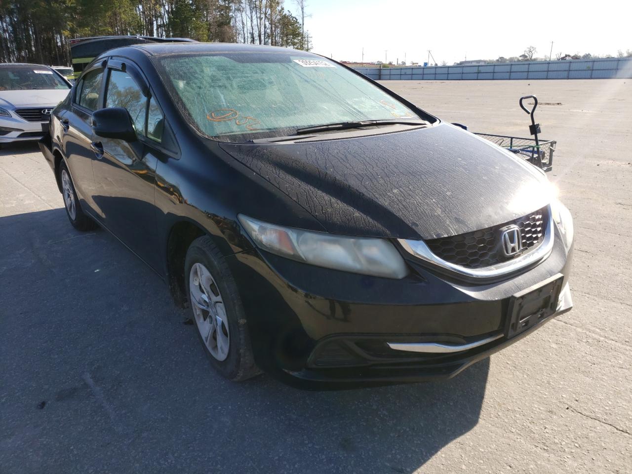 HONDA CIVIC LX 2013 with VIN 19XFB2F53DE007461 - Photo from auction