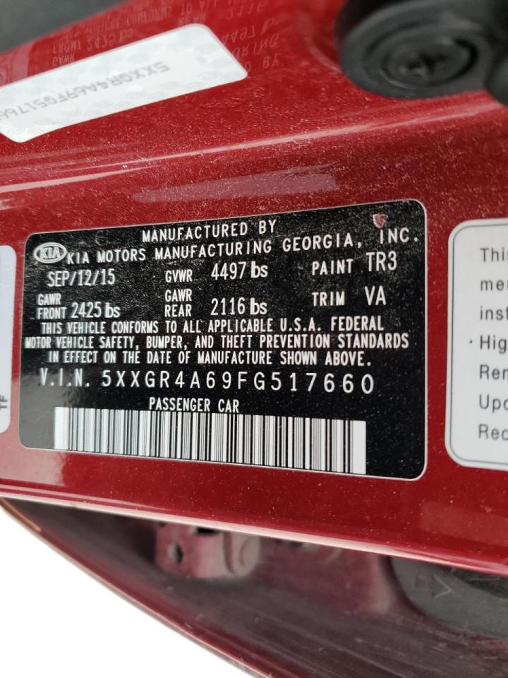 Photo 10 from auction – 2015 KIA OPTIMA SX with VIN 5XXGR4A69FG517660