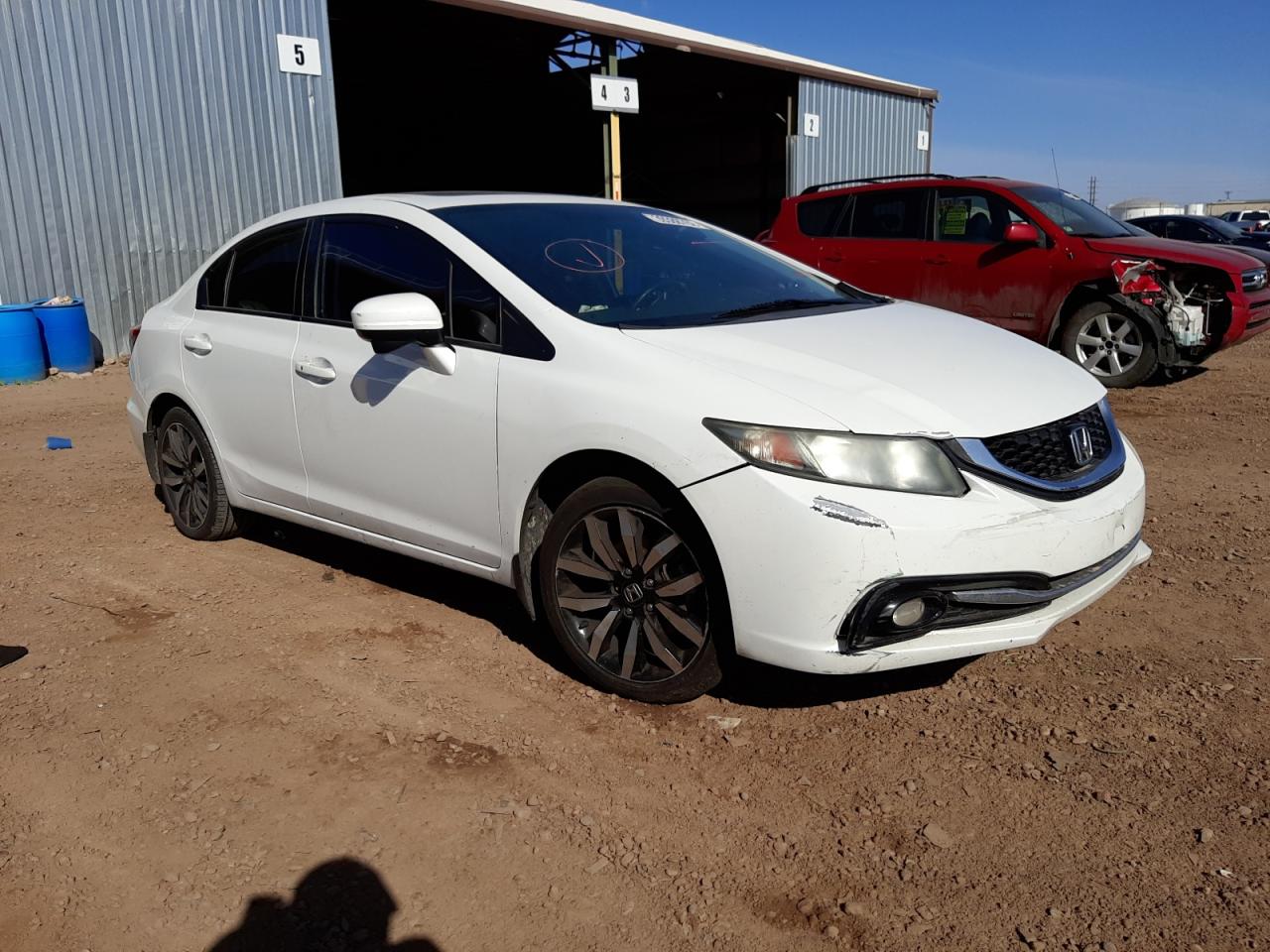 HONDA CIVIC EXL 2014 with VIN 19XFB2F9XEE009373 - Photo from auction