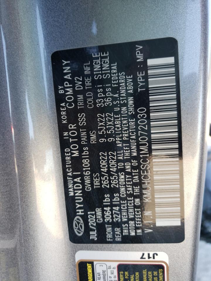 Photo 10 from auction – 2021 GENESIS GV80 BASE with VIN KMUHCESC1MU072030