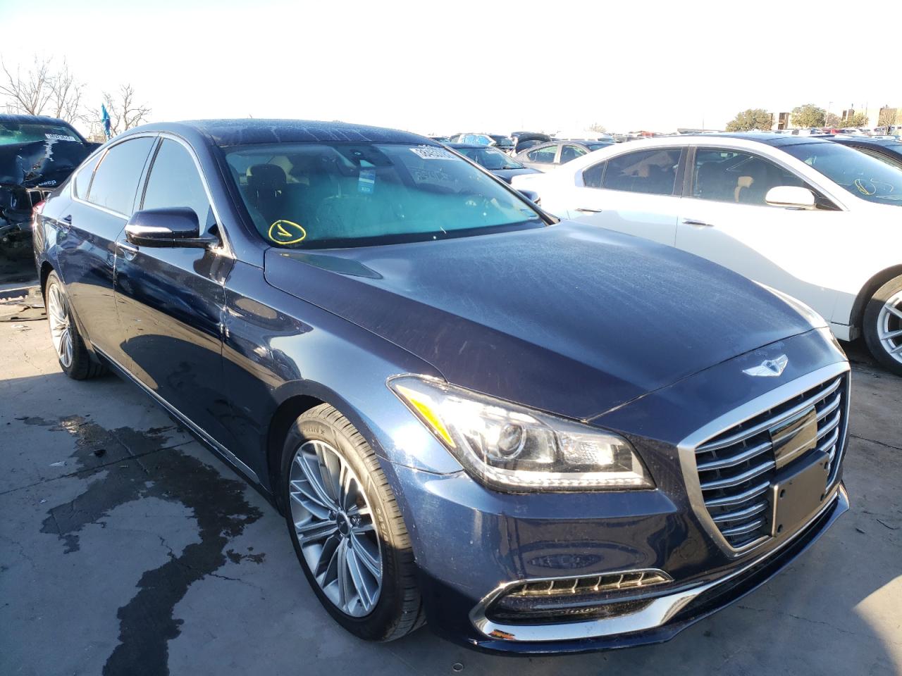 GENESIS G80 2018 with VIN KMHGN4JE2JU266305 - Photo from auction