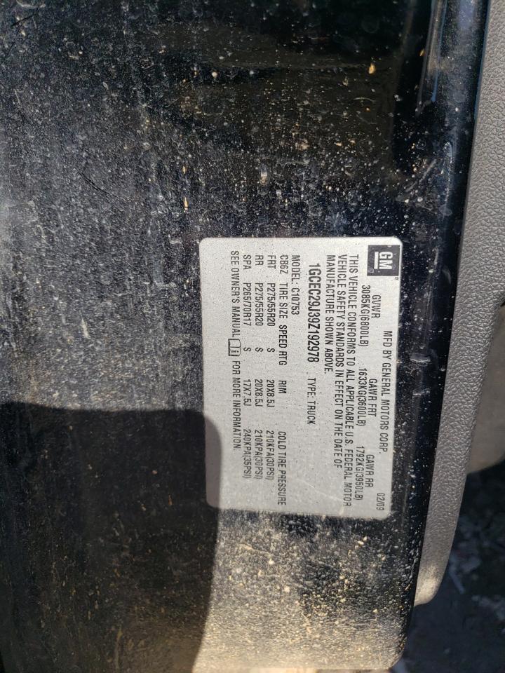 Photo 10 from auction – 2009 CHEVROLET SILVERADO with VIN 1GCEC29J39Z192978