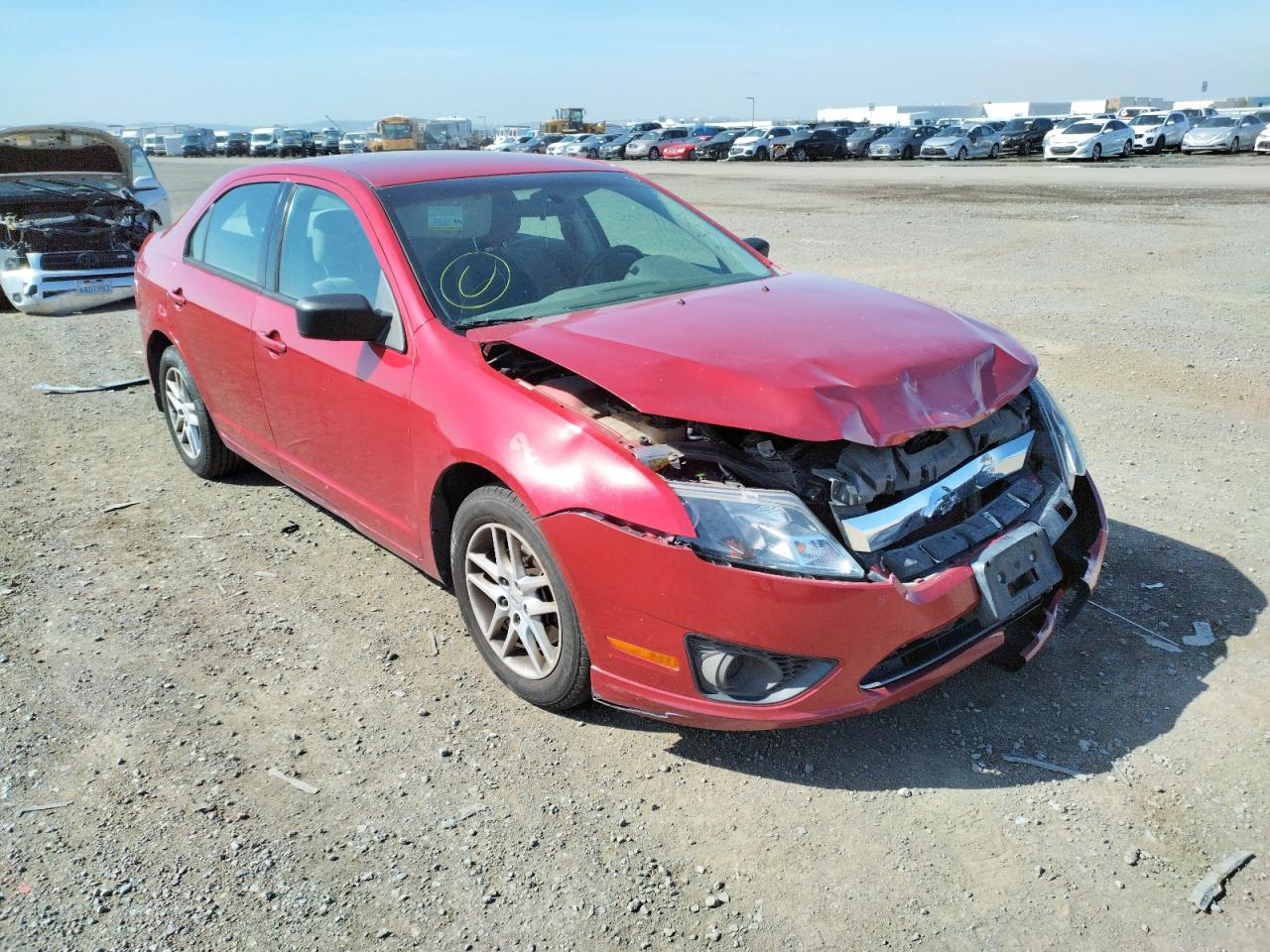 FORD FUSION S 2012 with VIN 3FAHP0GA1CR259619 - Photo from auction