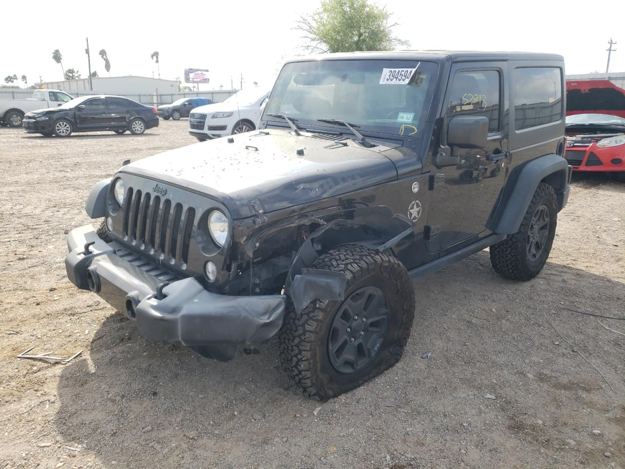 Photo 2 from auction – 2015 JEEP WRANGLER S with VIN 1C4AJWAG4FL694795