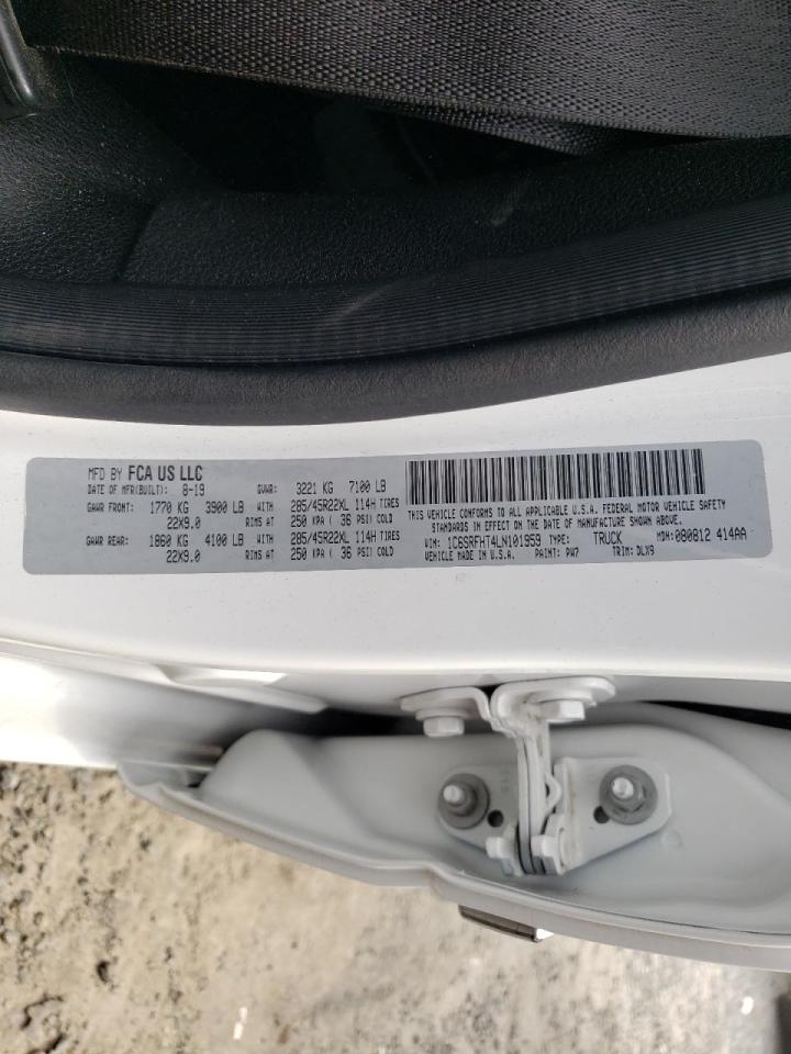 Photo 10 from auction – 2020 RAM 1500 LIMIT with VIN 1C6SRFHT4LN101959