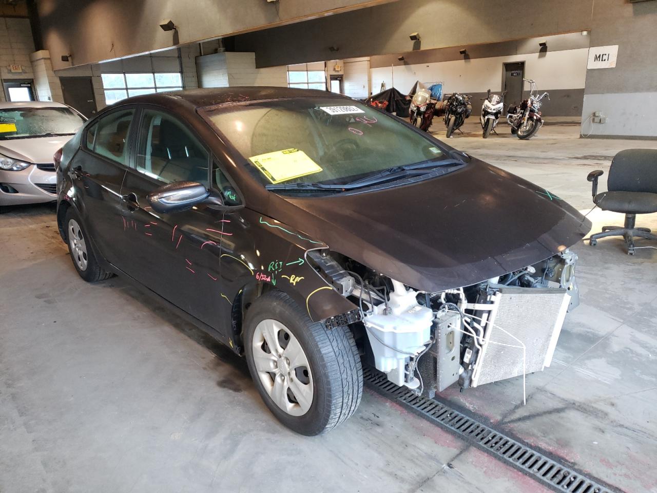 KIA FORTE LX 2017 with VIN 3KPFL4A75HE145722 - Photo from auction