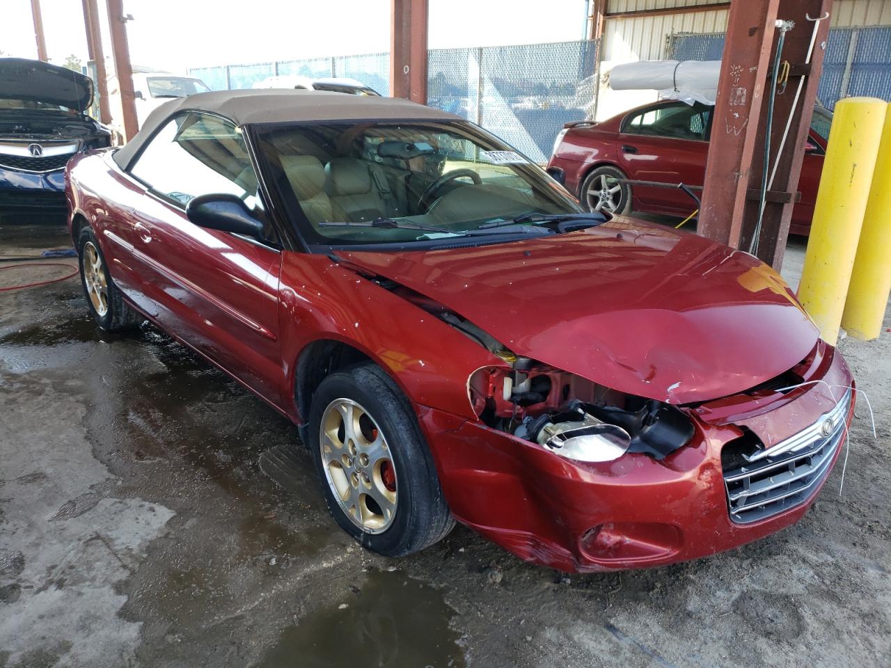 CHRYSLER SEBRING LX 2004 with VIN 1C3EL55R84N349860 - Photo from auction
