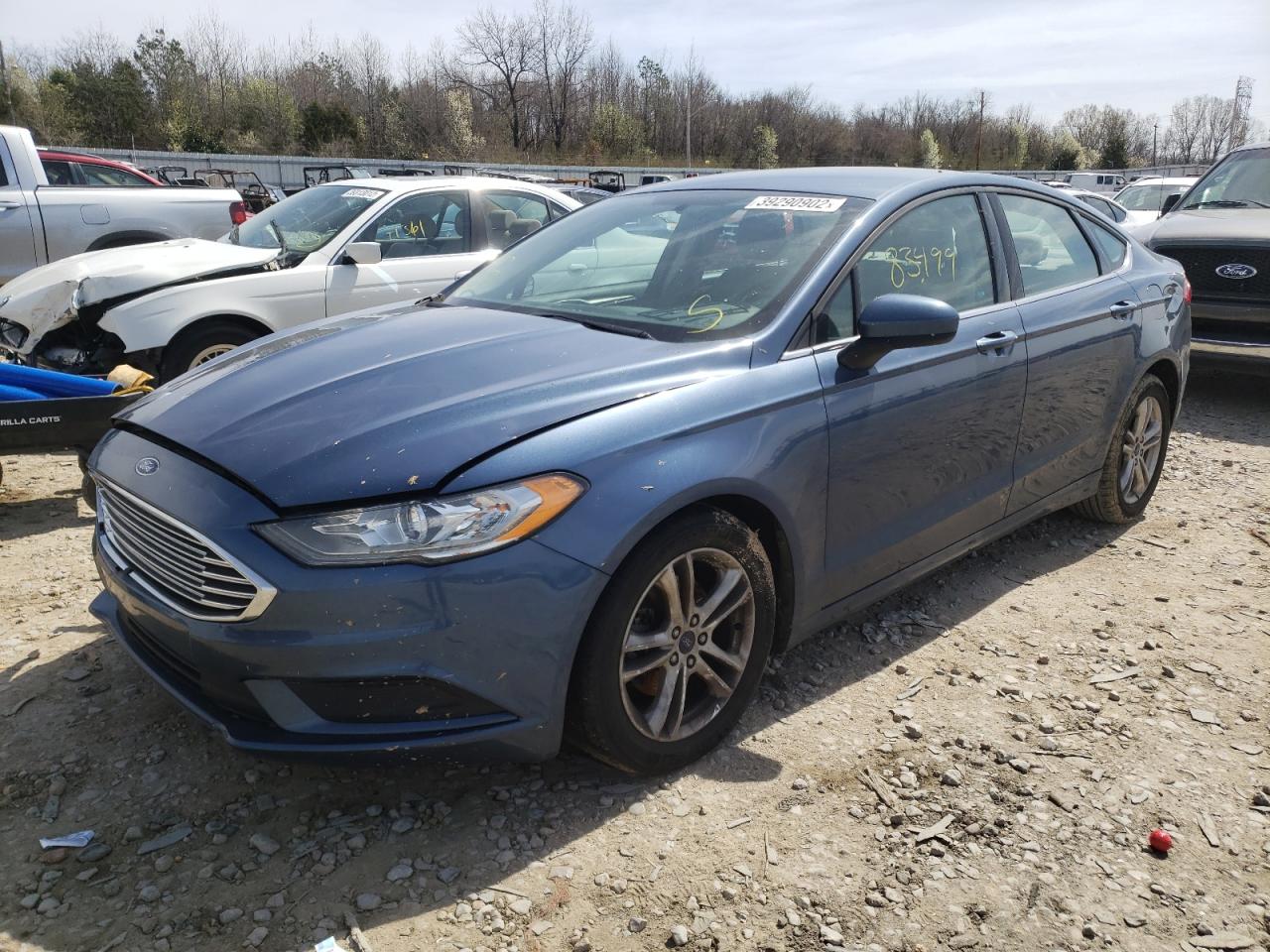 Photo 2 from auction – 2018 FORD FUSION SE with VIN 3FA6P0HD6JR179097