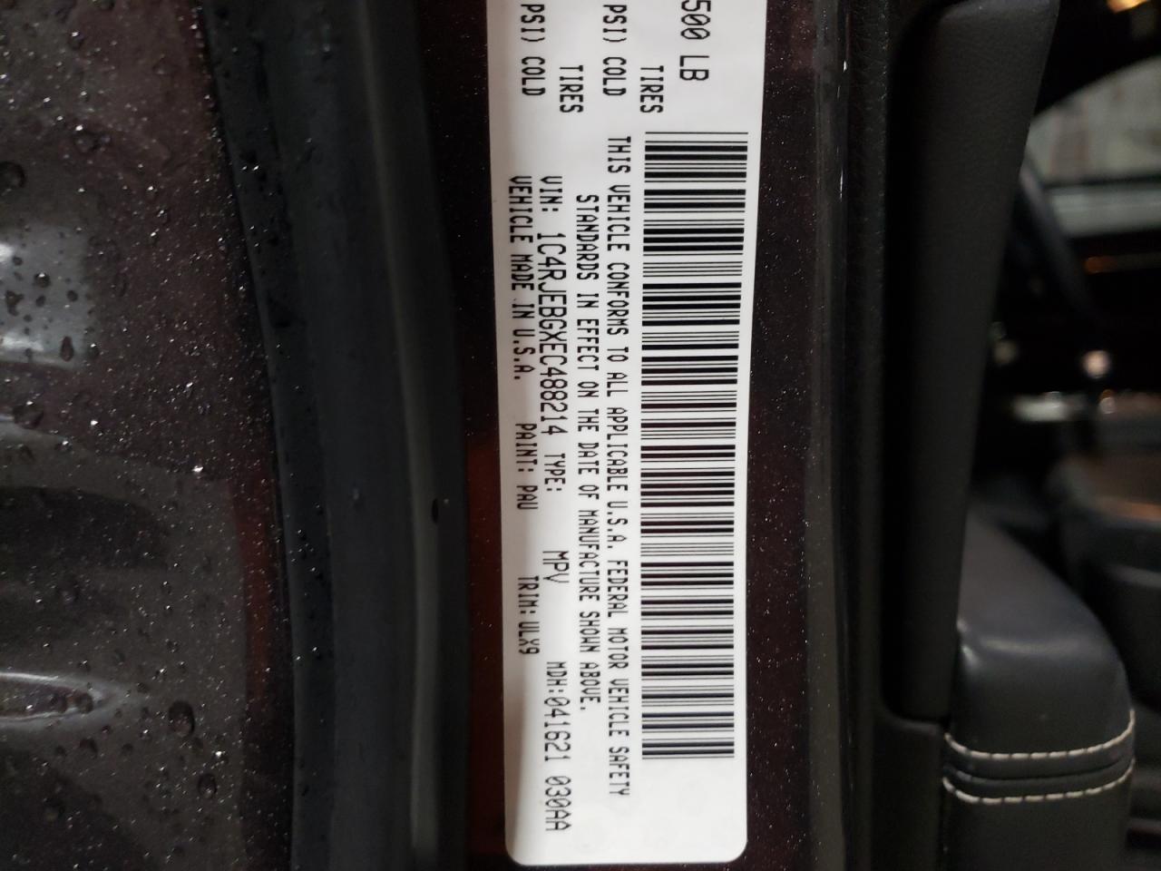 Photo 10 from auction – 2014 JEEP GRAND CHER with VIN 1C4RJEBGXEC488214