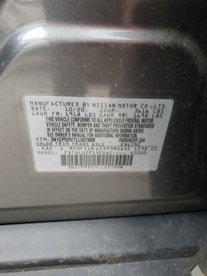 Photo 10 from auction – 2020 NISSAN KICKS SR with VIN 3N1CP5DV7LL557008