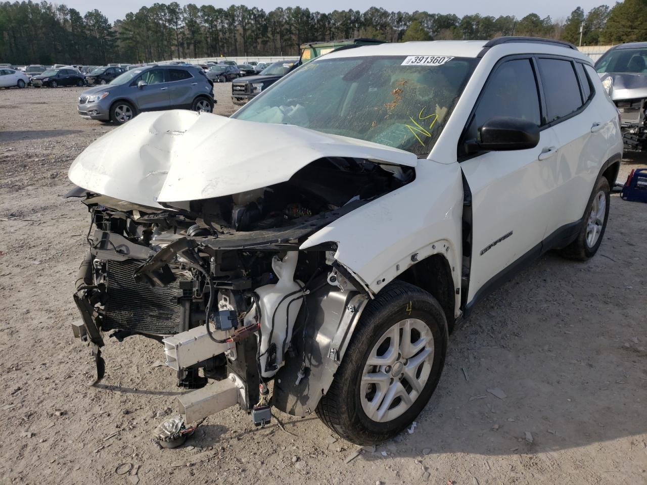 Photo 2 from auction – 2018 JEEP COMPASS SP with VIN 3C4NJCAB9JT240527