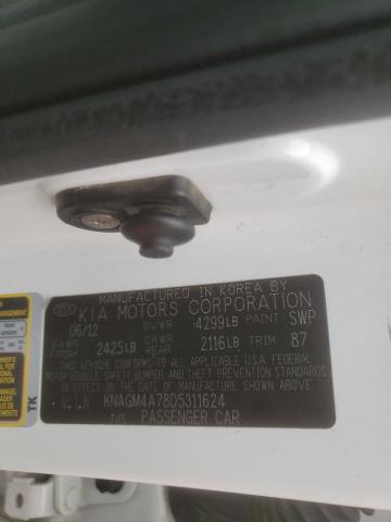 Photo 10 from auction – 2013 KIA OPTIMA LX with VIN KNAGM4A78D5311624