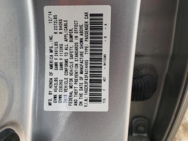 Photo 10 from auction – 2015 HONDA ACCORD EXL with VIN 1HGCR3F83FA014495