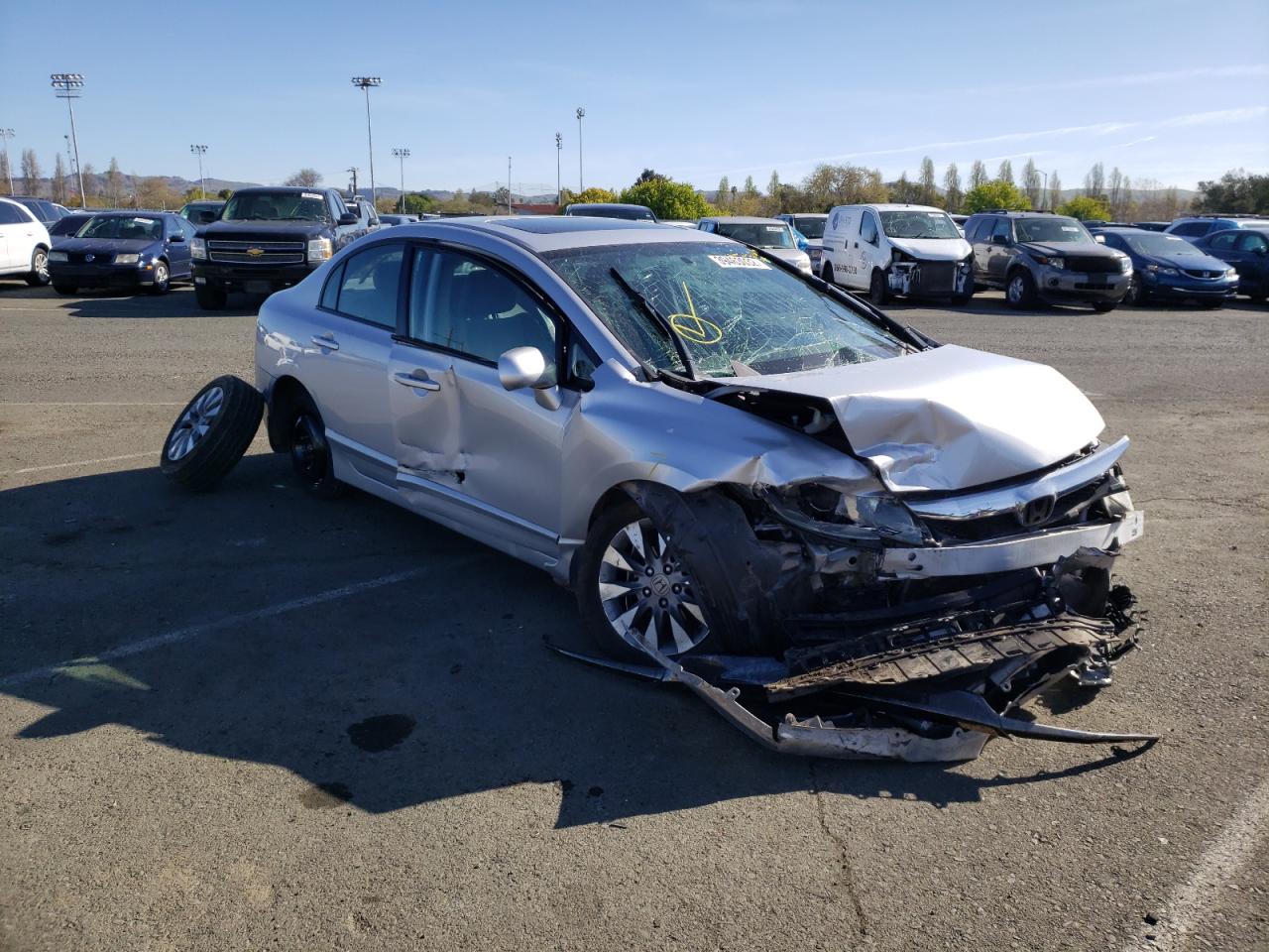 HONDA CIVIC EX 2011 with VIN 2HGFA1F80BH501772 - Photo from auction