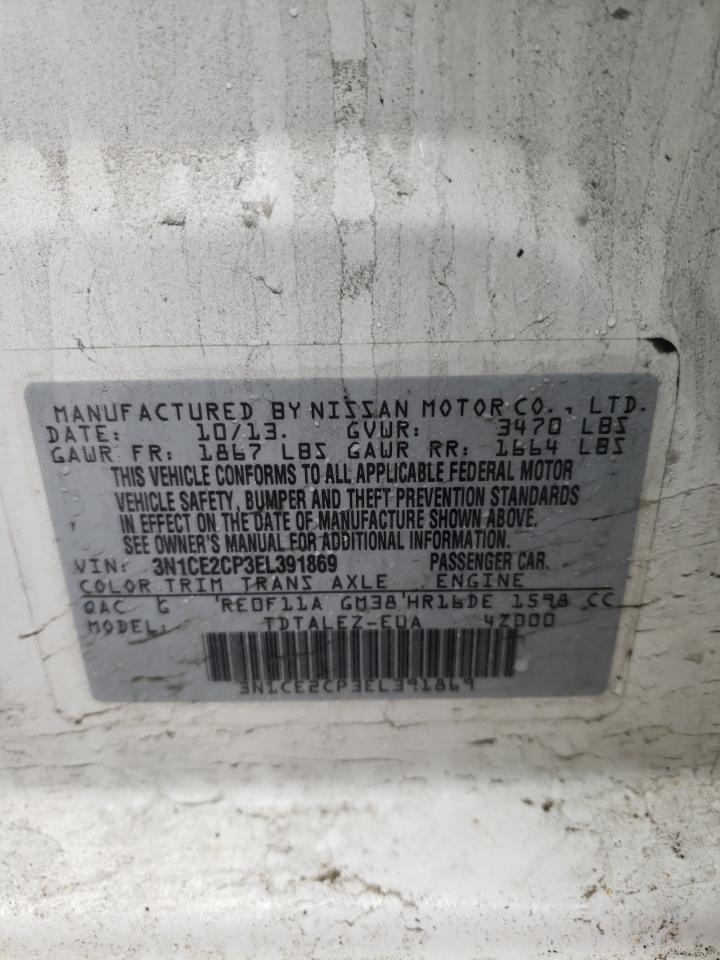 Photo 10 from auction – 2014 NISSAN VERSA NOTE with VIN 3N1CE2CP3EL391869
