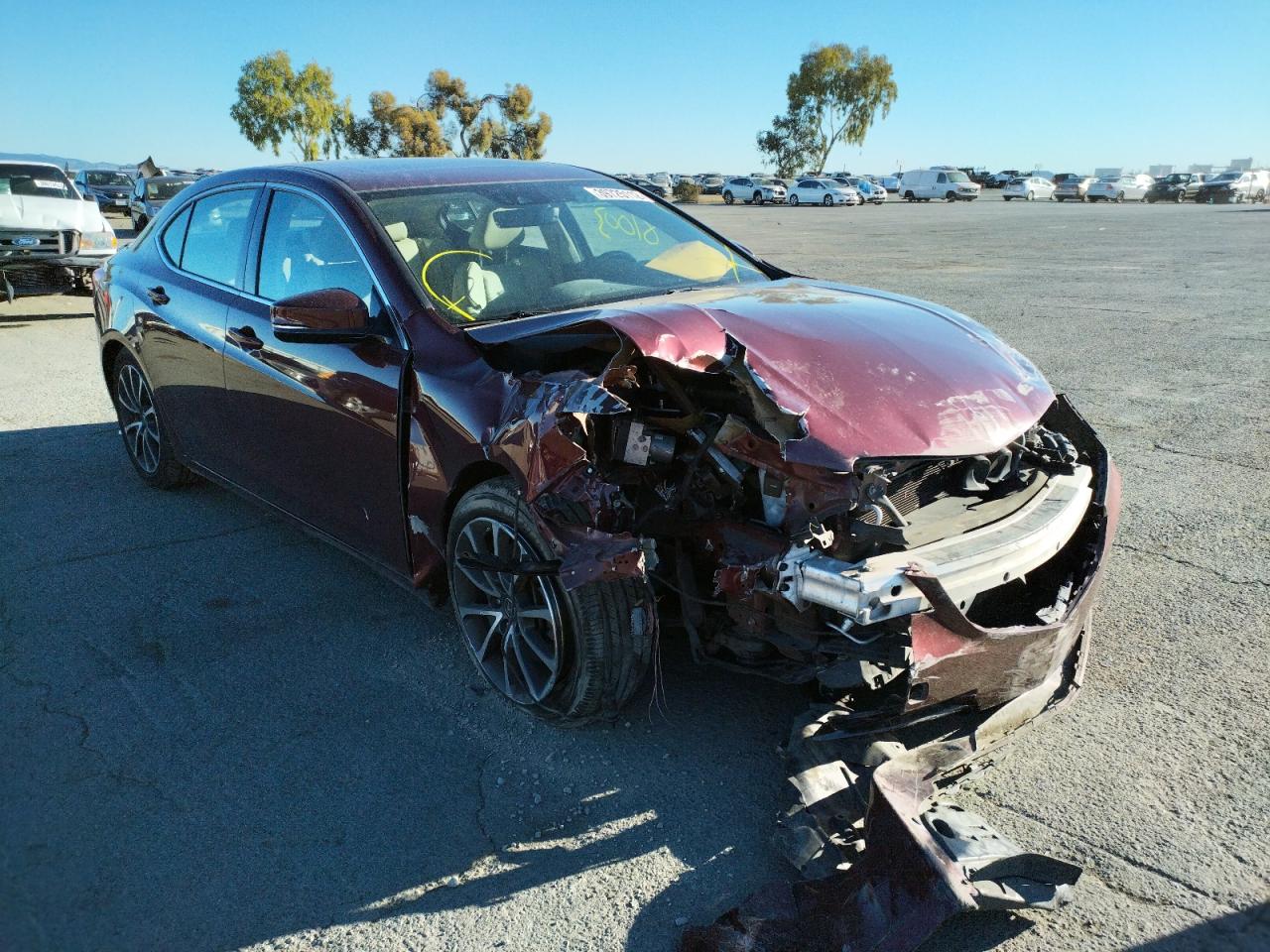ACURA TLX TECH 2015 with VIN 19UUB2F5XFA001736 - Photo from auction