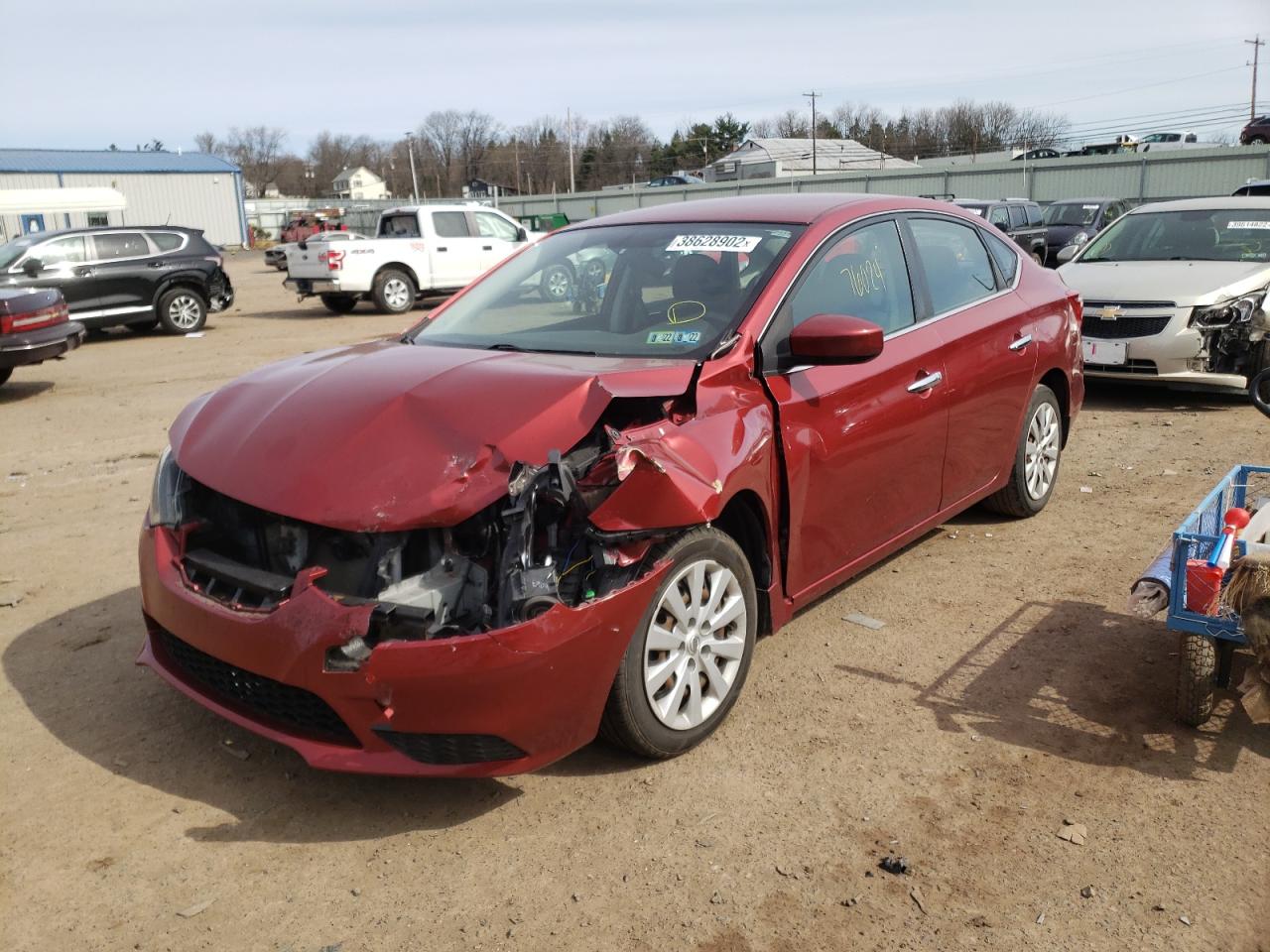 Photo 2 from auction – 2016 NISSAN SENTRA S with VIN 3N1AB7APXGL683375