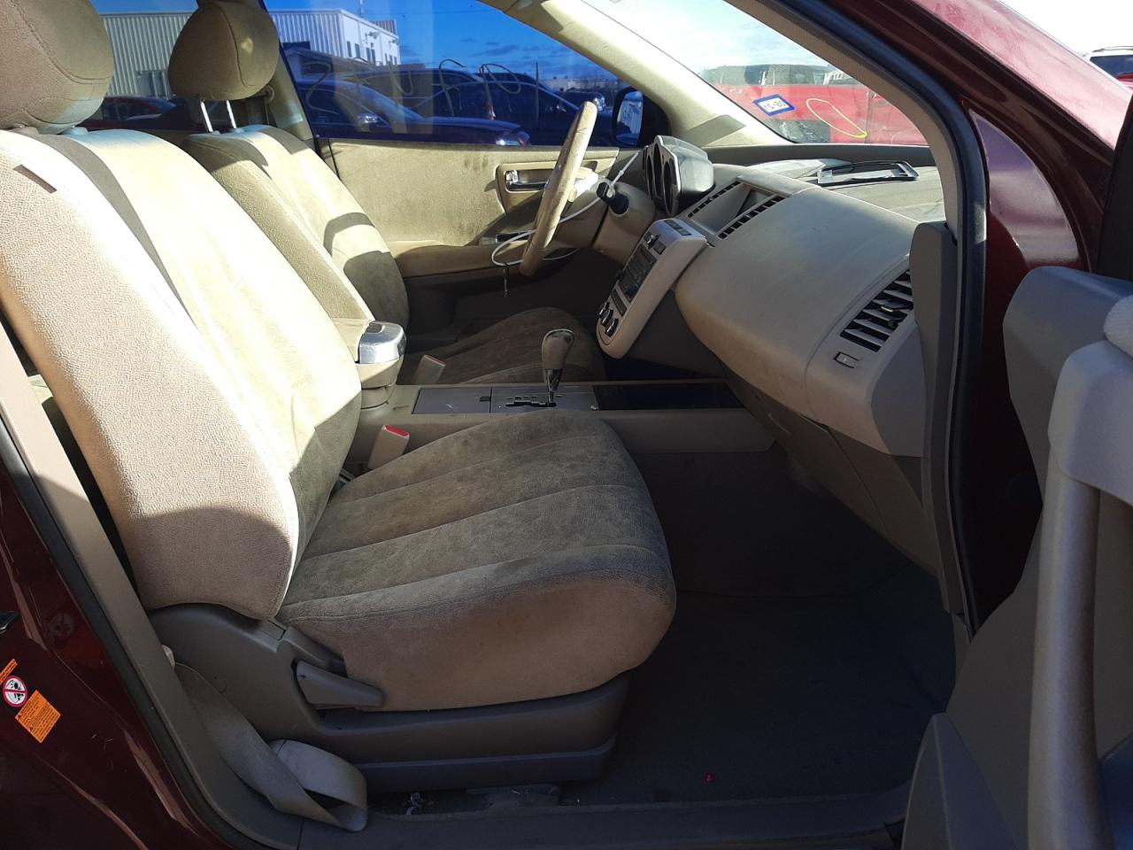 Photo 5 from auction – 2007 NISSAN MURANO SL with VIN JN8AZ08T77W527036